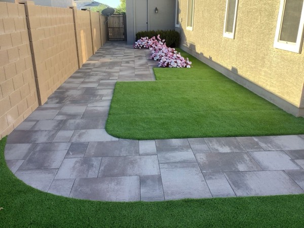 Paver patio and walkway installation in Arizona by Green Forever Arizona