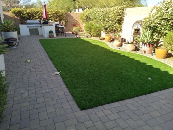 Arizona backyard transformation — before and after by Green Forever Arizona